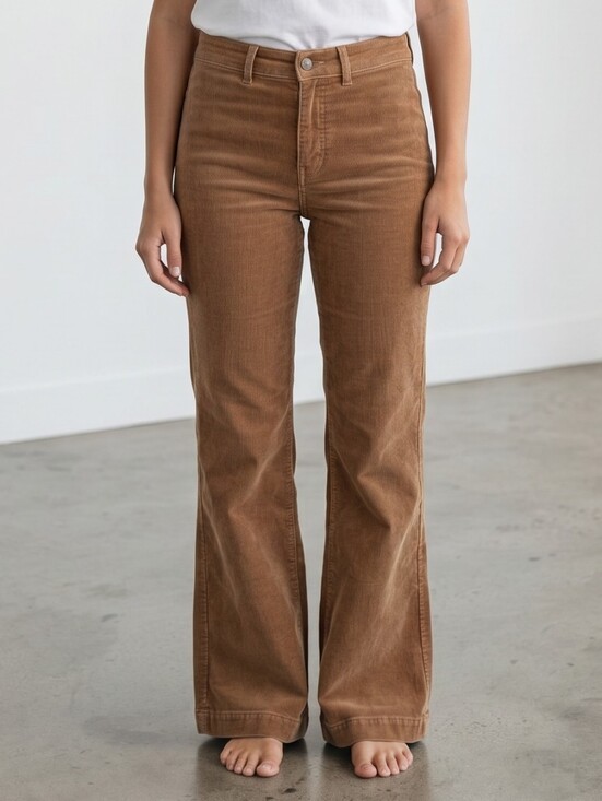 Everlane Pants - Everlane Corduroy Wide Leg Pants in Warm Tan 2